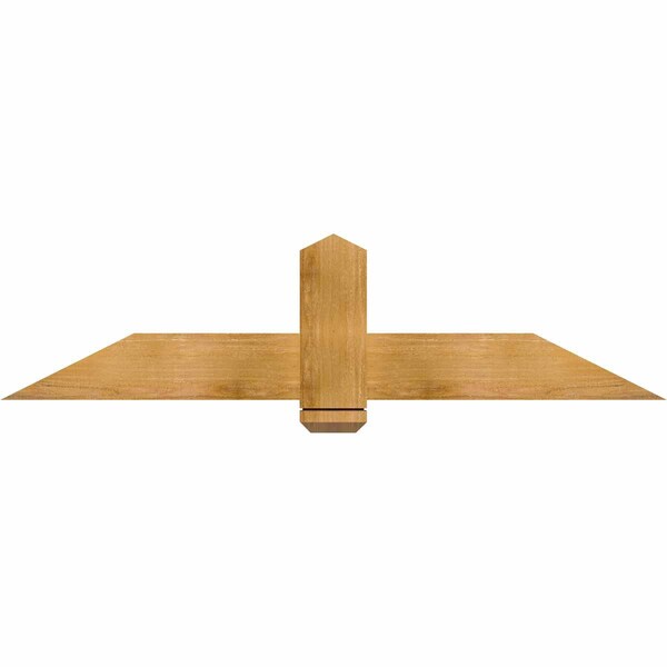 Ekena Millwork Eugene Rough Sawn Timber Gable Bracket, Western Red Cedar, 60"W x 15"H x 2"D x 6"F, 6/12 Pitch GBW060X15X0206EUG00RWR - main